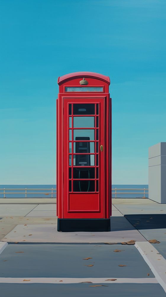 Public telephone booth in city architecture convenience technology. AI generated Image by rawpixel.