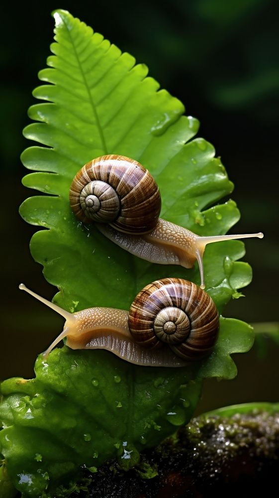 Snail animal insect nature. AI generated Image by rawpixel.