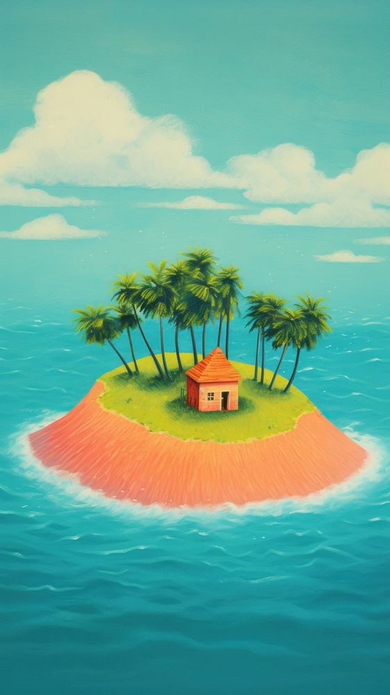 Tropical island outdoors nature atoll. AI generated Image by rawpixel.