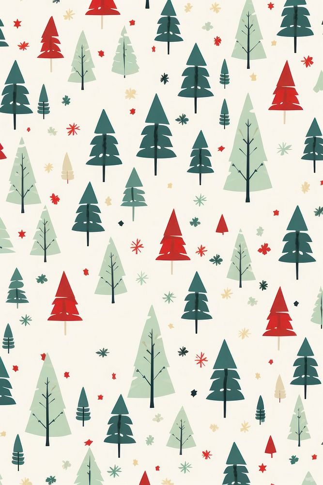 Chirstmas pattern seamless backgrounds celebration repetition. AI generated Image by rawpixel.