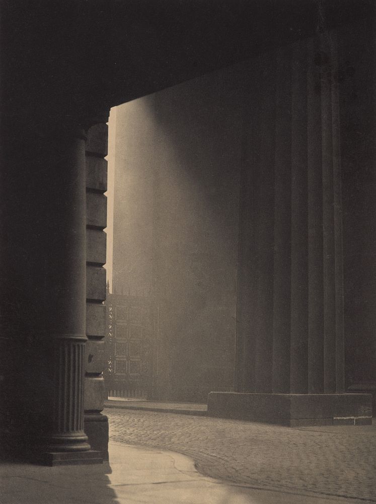 A shaft of light - Euston Station (circa 1929) by Harry Moult.
