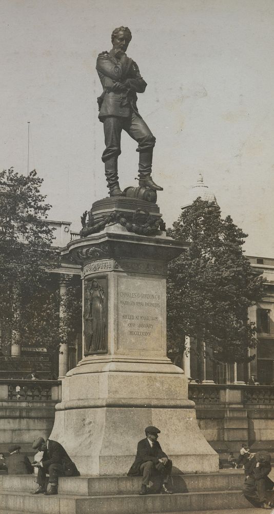 Trafalgar Square. From: World War I photograph album (1919) by Herbert Green.