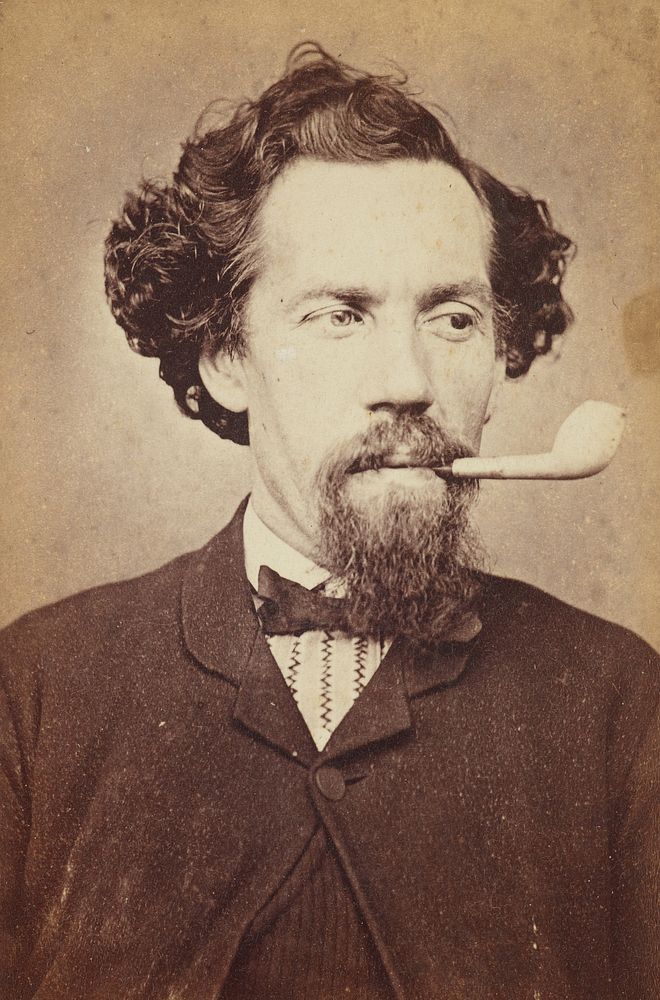 Portrait of a man with a pipe (1860s-1880s).