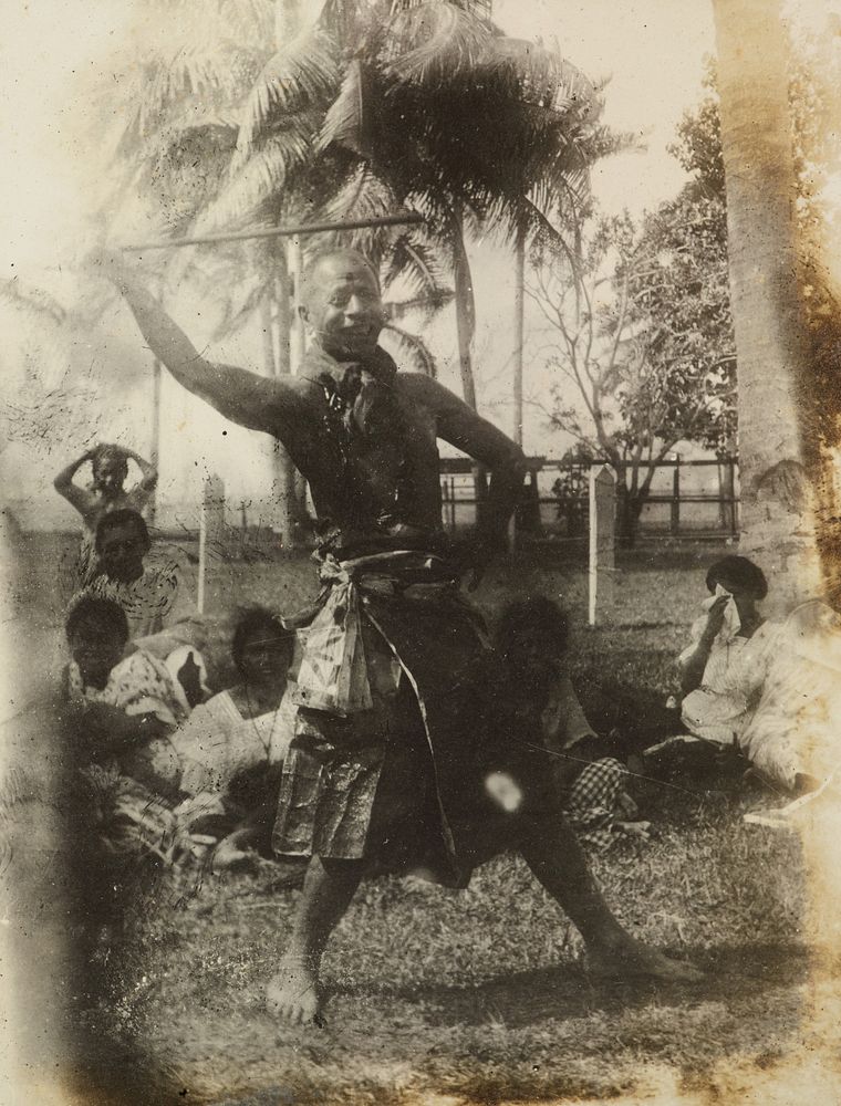 Ceremonial dancer.  From the album: Samoa (circa 1916).
