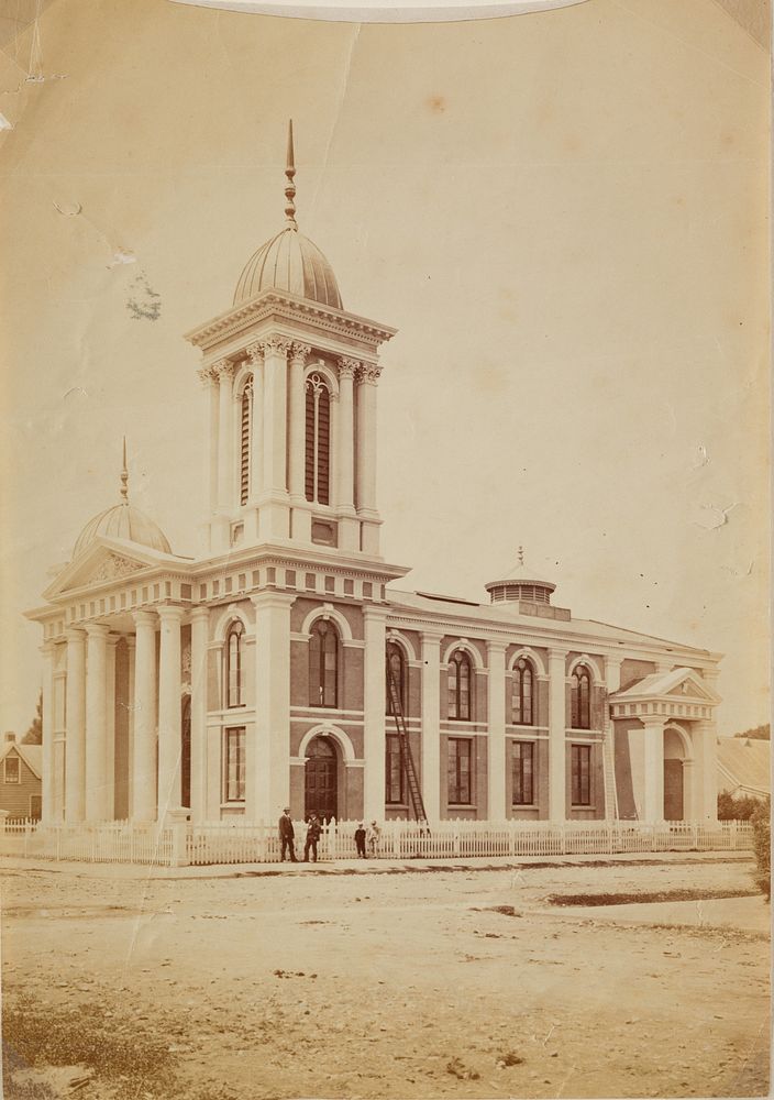 St Paul's Church, Christchurch.  From the album: Travel album (1870-1900).