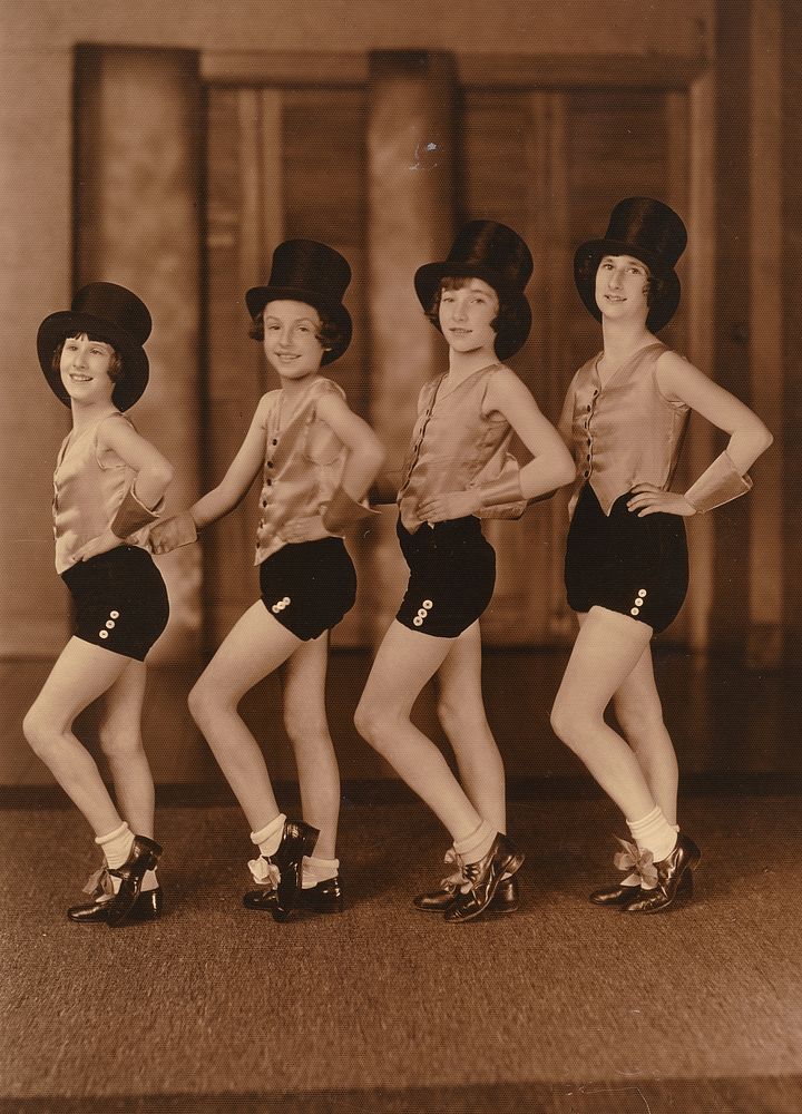 Marjorie Lee, Ngaire Ward, Lorraine Barrow and Winifred Lee (Circa 1935) by The Crown Studio Wellington.