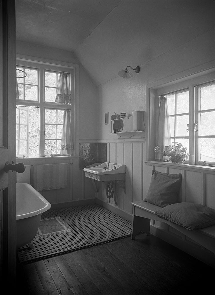 Bathroom in Lady Grey's house by J W Chapman Taylor.
