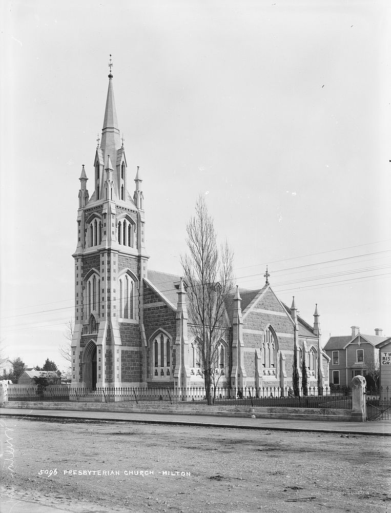 Presbyterian Church, Milton (1880s) by Burton Brothers.
