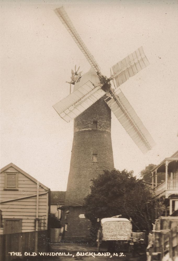 The old windmill, Auckland, New Zealand.  From the album: Snaps (circa 1920s).