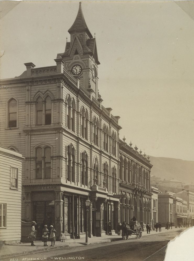 Athenaeum, Wellington (1880s) by Burton Brothers.