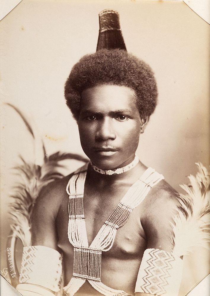Unknown Solomon Islands Man (1890-1910) by Thomas Andrew.