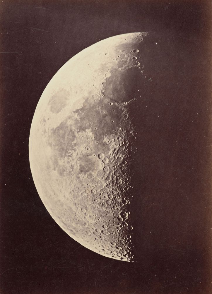 The moon, Great Melbourne Telescope, 4 April 1873 (1873) by Melbourne Observatory.