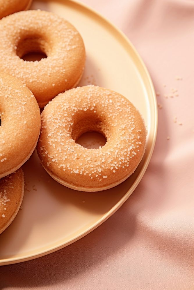 Home made donuts bagel bread food. AI generated Image by rawpixel.