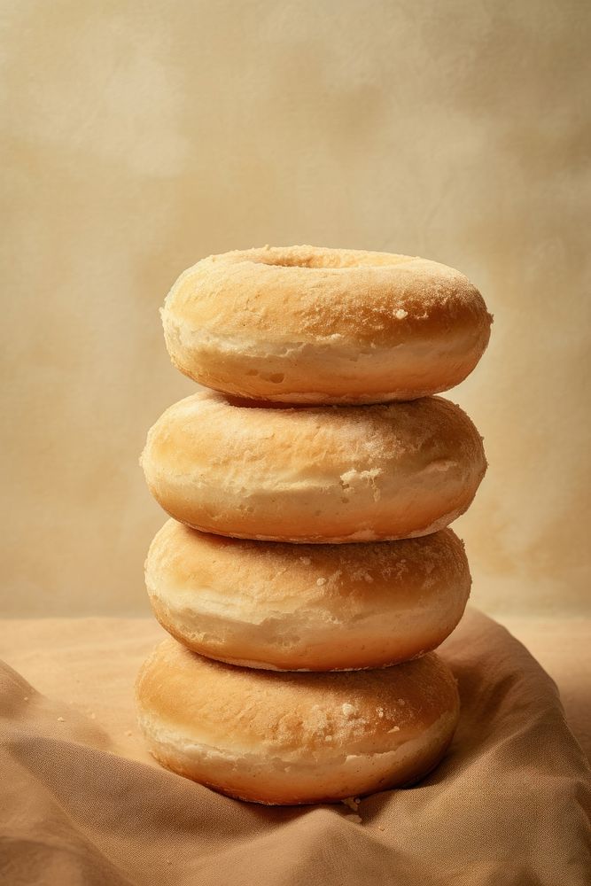 Home made donuts bread bagel food. AI generated Image by rawpixel.