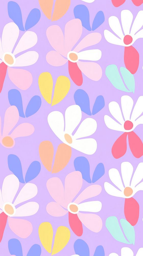 Flower pattern backgrounds abstract plant. AI generated Image by rawpixel.
