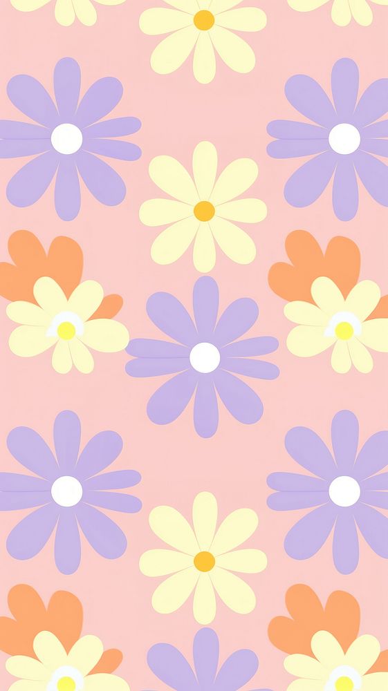 Flower pattern backgrounds abstract plant. 