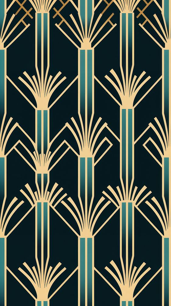 Art deco grid pattern backgrounds wallpaper repetition. AI generated Image by rawpixel.
