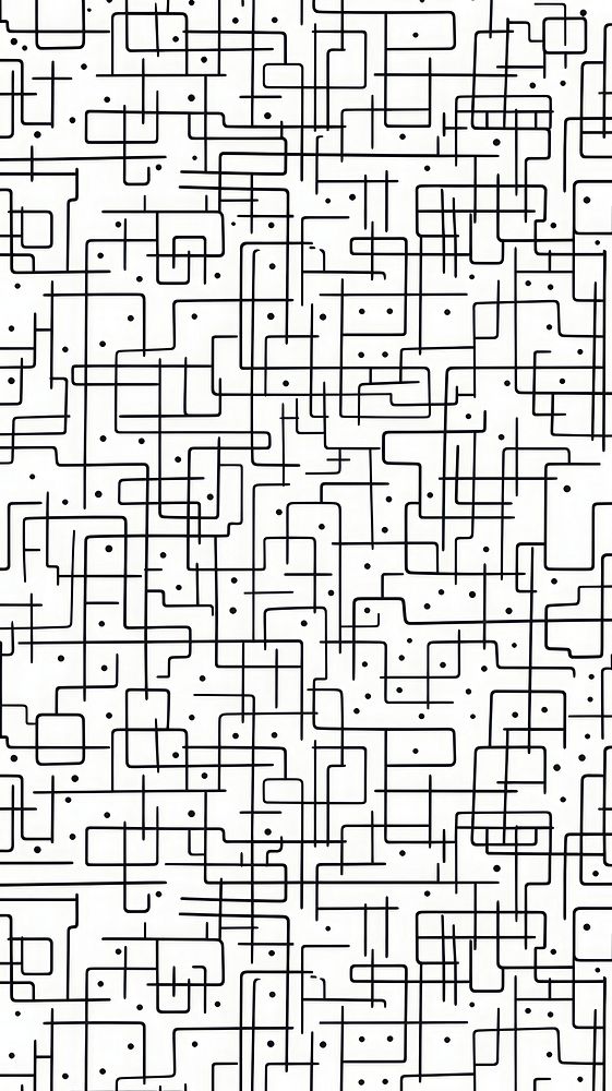 Doodle grid pattern backgrounds maze repetition. AI generated Image by rawpixel.