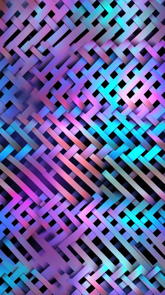 Hologram grid pattern backgrounds purple repetition. AI generated Image by rawpixel.