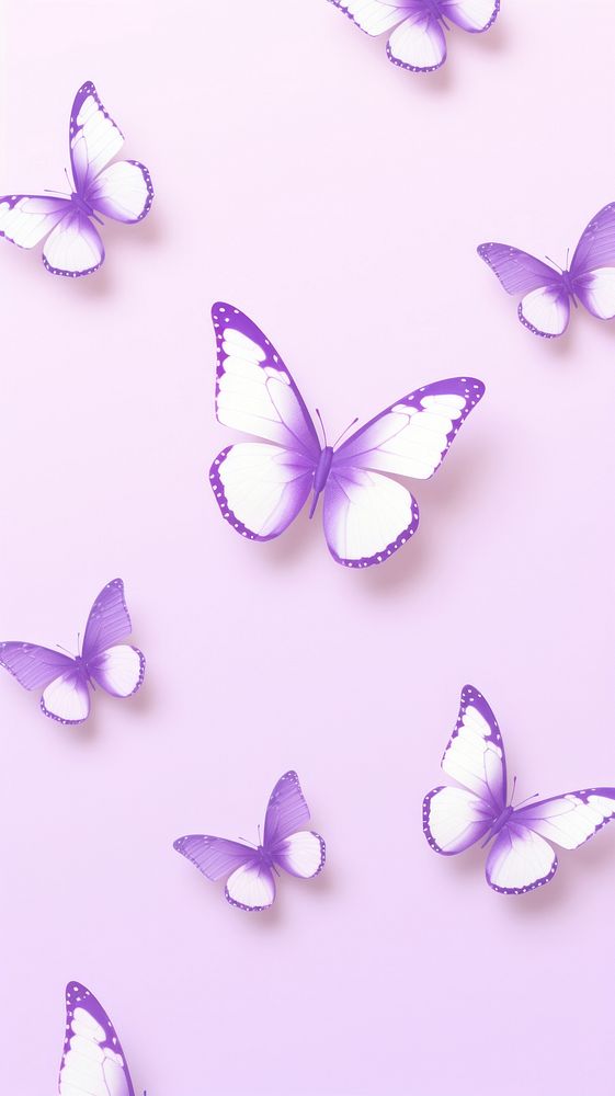 Pastel butterfly pattern purple lavender petal. AI generated Image by rawpixel.