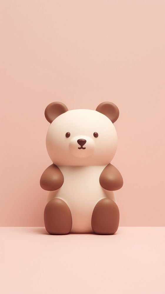 Bear doll pink toy representation. AI generated Image by rawpixel.