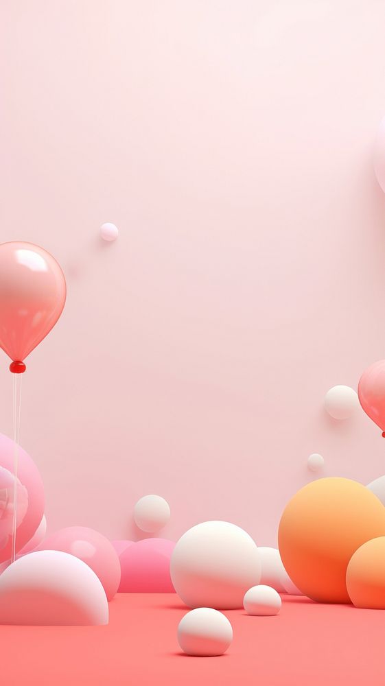 Cute background backgrounds balloon celebration. AI generated Image by rawpixel.