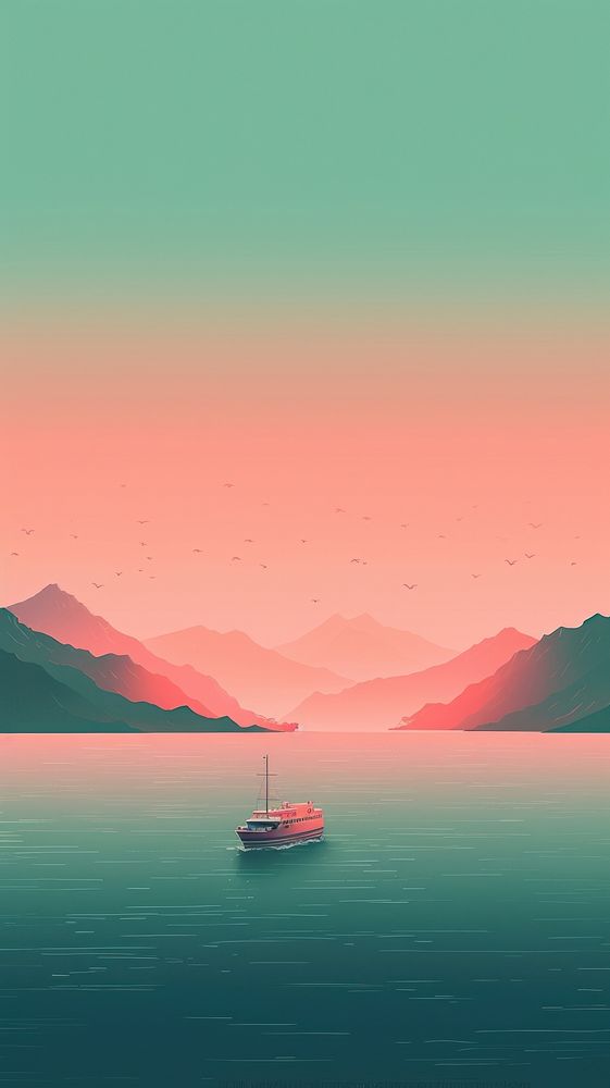 Sea outdoors horizon vehicle. AI generated Image by rawpixel.