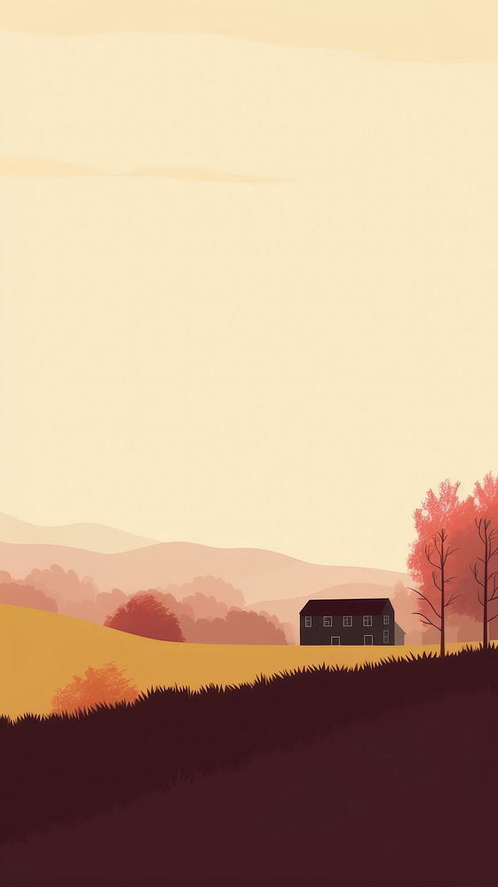 Countryside autum architecture outdoors nature. AI generated Image by rawpixel.