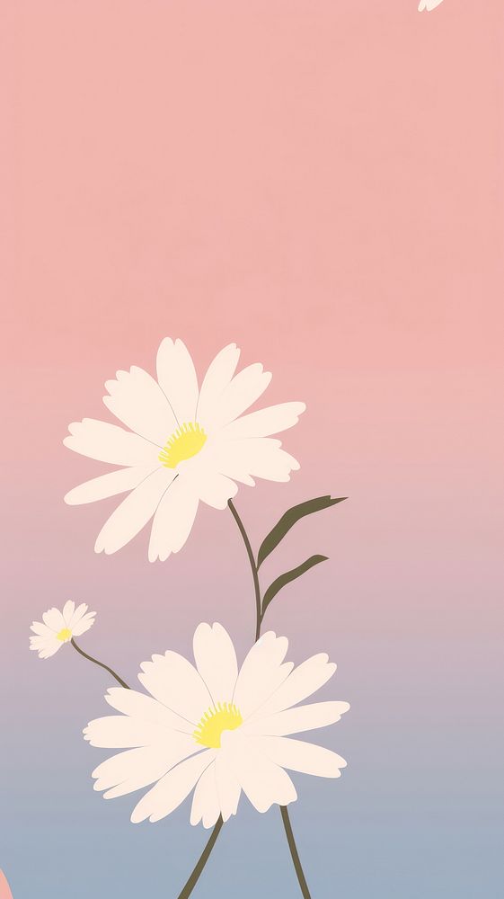 Aesthetic flowers petal plant daisy. AI generated Image by rawpixel.