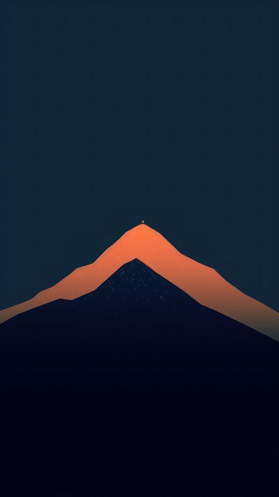 Mountain nature sky tranquility. AI generated Image by rawpixel.