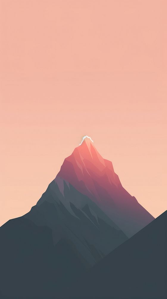Mountain outdoors nature sky. AI generated Image by rawpixel.