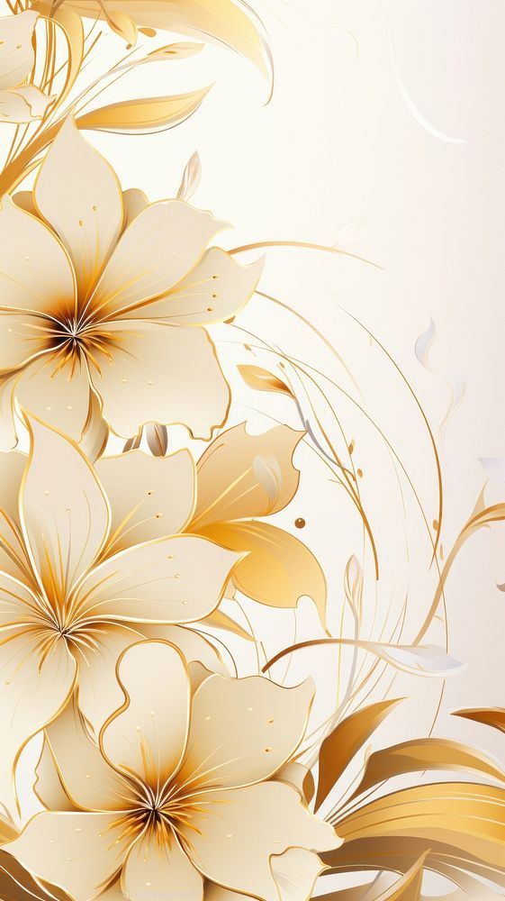 Floral pattern flower art. AI generated Image by rawpixel.