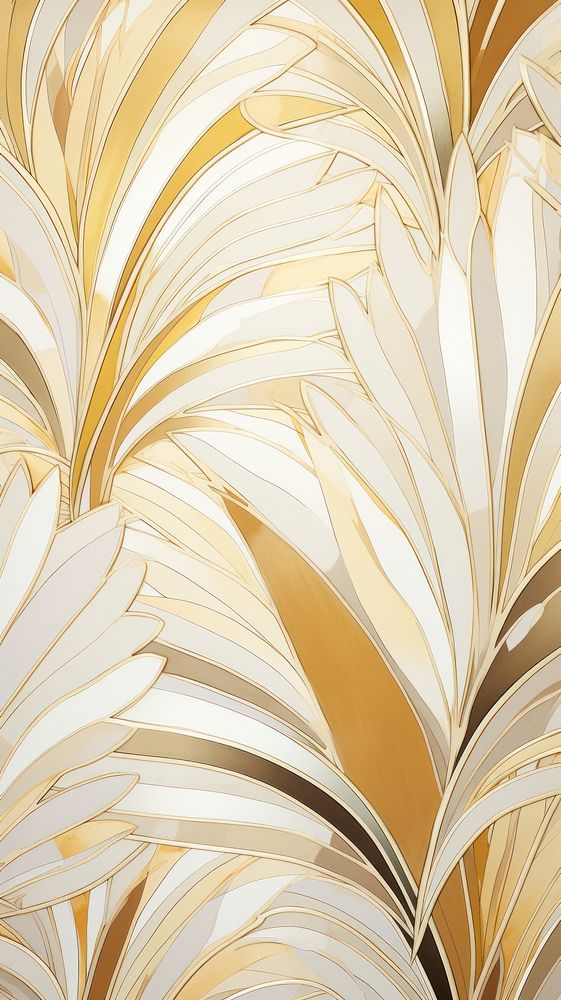 Floral art pattern gold. AI generated Image by rawpixel.