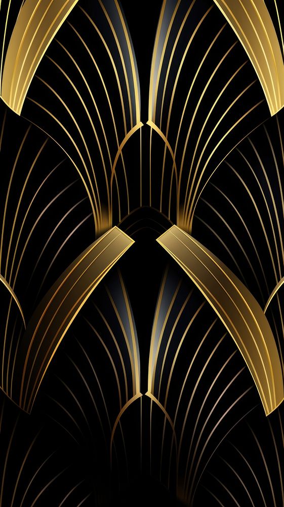 Wallpaper pattern gold line. AI generated Image by rawpixel.