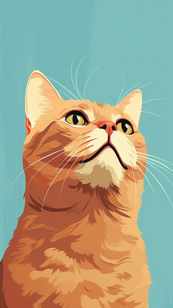 A ginger cat mammal animal pet. AI generated Image by rawpixel.