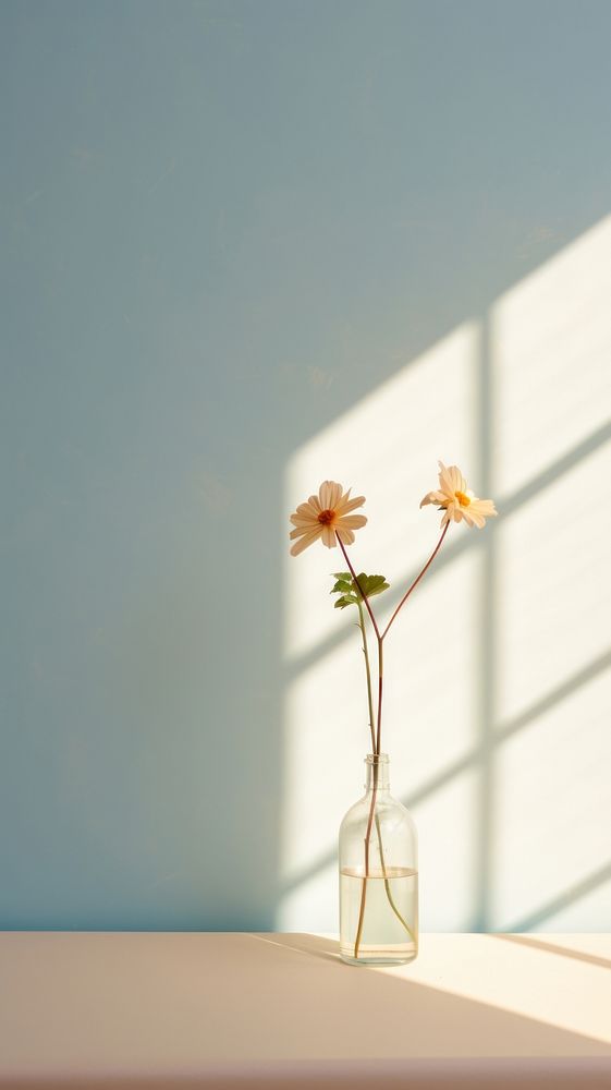 Flower window windowsill sunlight. AI generated Image by rawpixel.