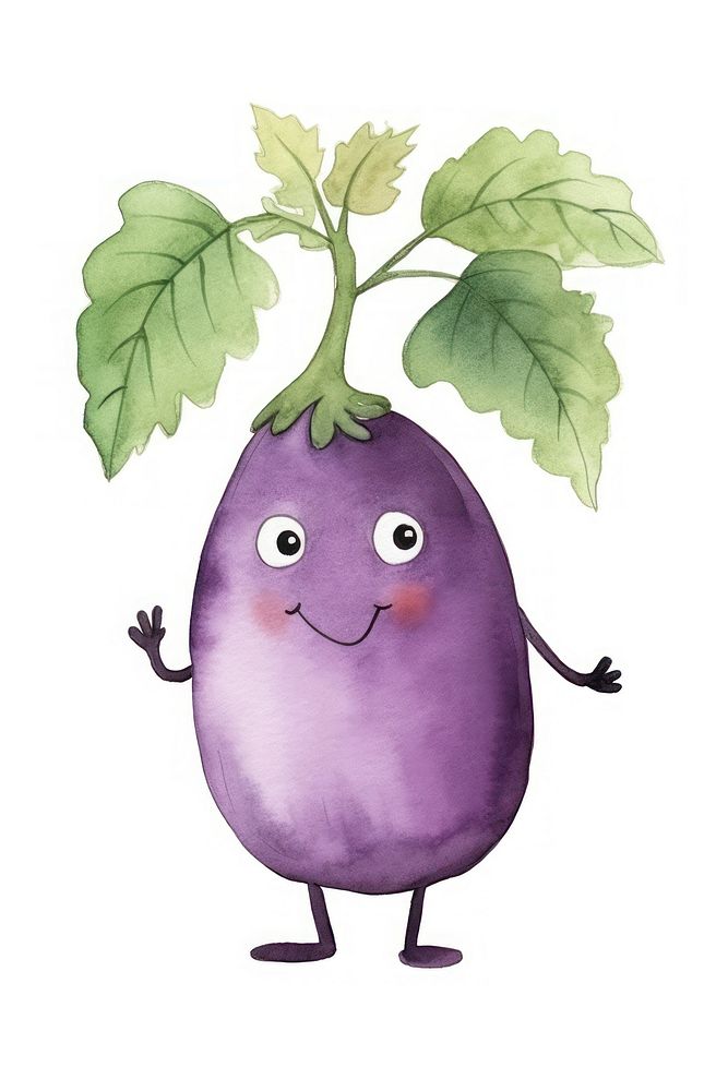 Eggplant vegetable purple food. AI generated Image by rawpixel.