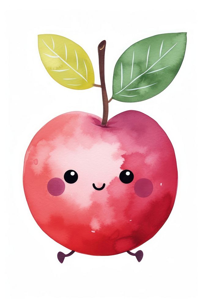 Plum apple fruit plant. AI generated Image by rawpixel.
