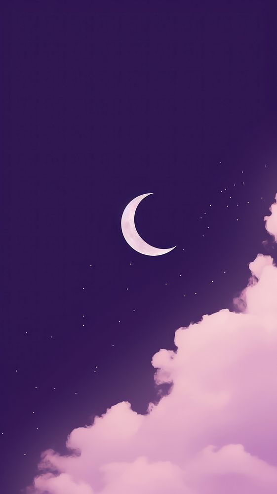 Moon purple night sky astronomy outdoors nature. 