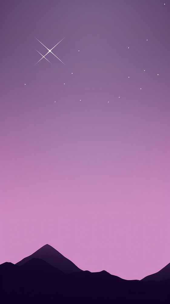 Moon purple night sky outdoors | Free Photo Illustration - rawpixel