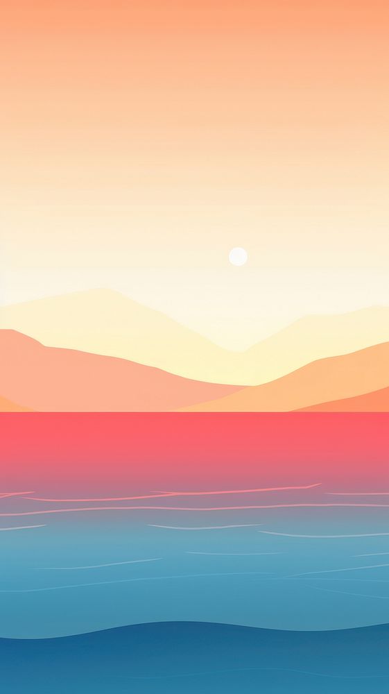 Ocean outdoors horizon sunrise. AI generated Image by rawpixel.
