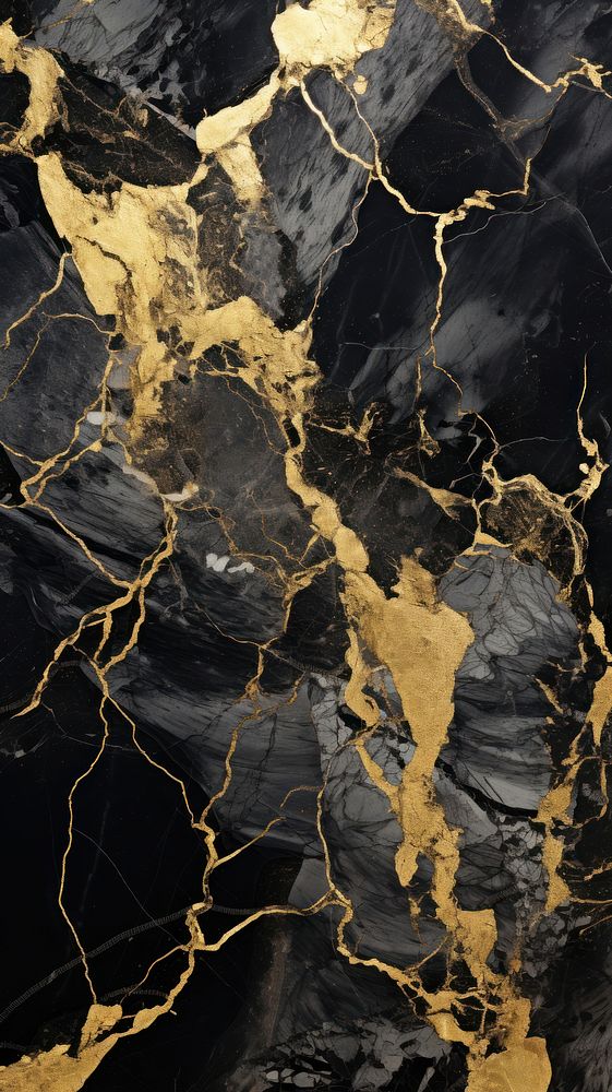 Dark marble abstract nature gold. AI generated Image by rawpixel.