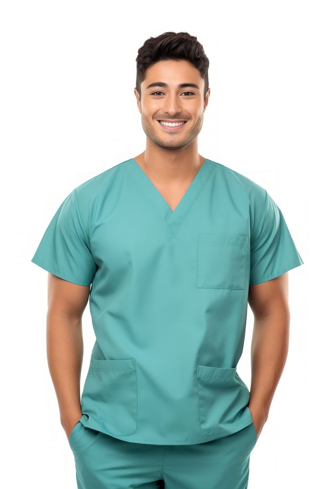 Brazilian male nurse portrait t-shirt adult. AI generated Image by rawpixel.