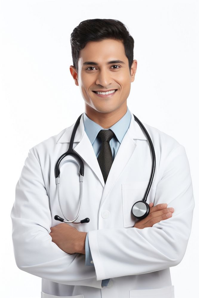 Mexican male doctor portrait adult man. AI generated Image by rawpixel.
