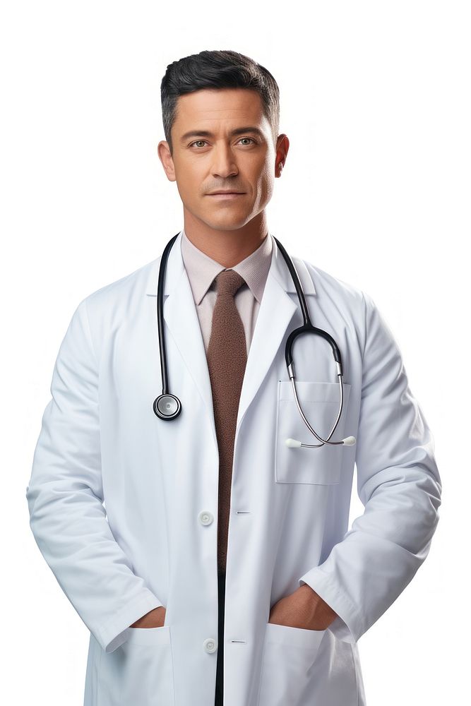 Mexican male doctor portrait adult men. AI generated Image by rawpixel.