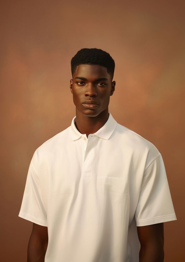 Black male portrait adult white. AI generated Image by rawpixel.