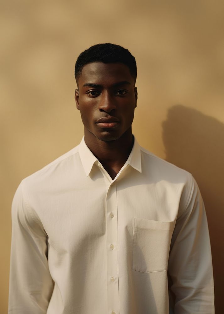 Black male shirt portrait fashion. AI generated Image by rawpixel.