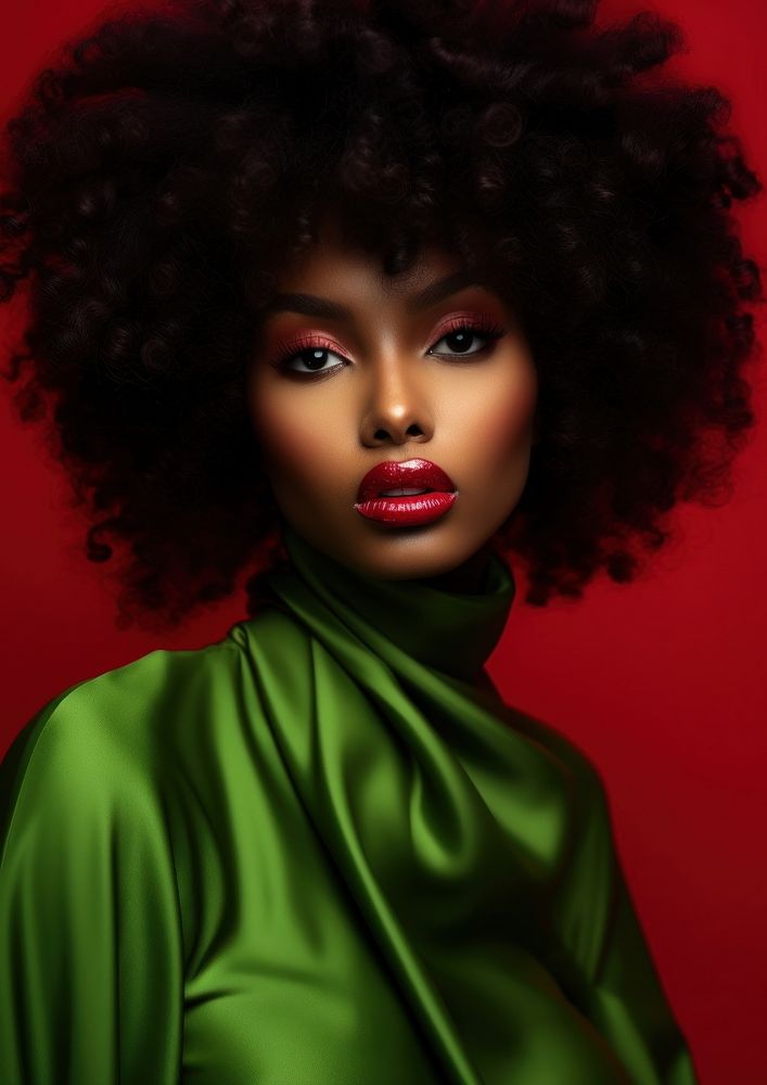 Black female fashion portrait clothing. AI generated Image by rawpixel.
