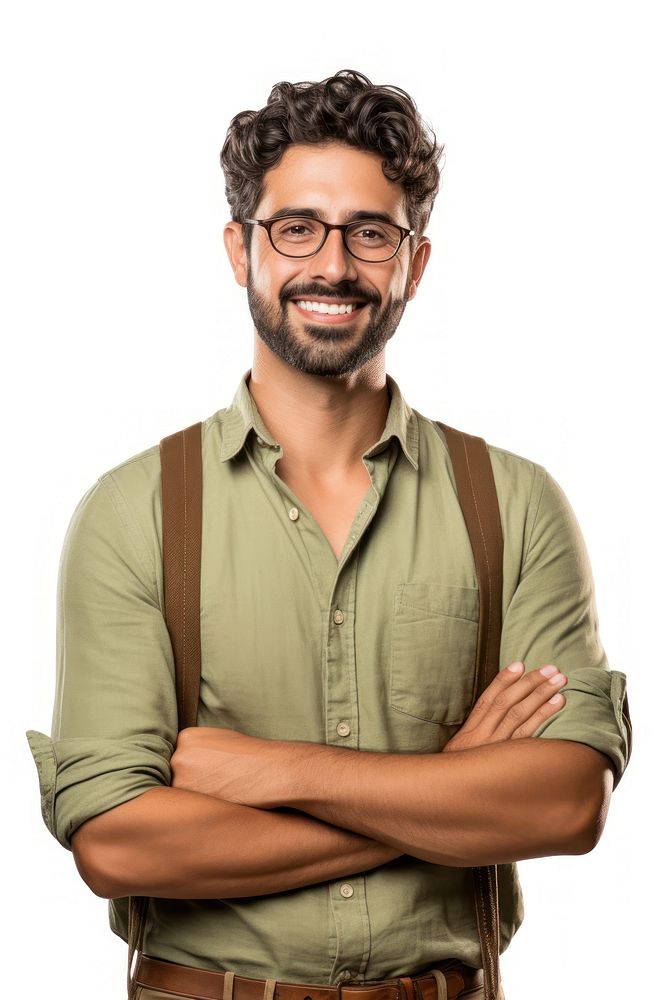 Mexican teacher showing thumb up photography portrait glasses. AI generated Image by rawpixel.