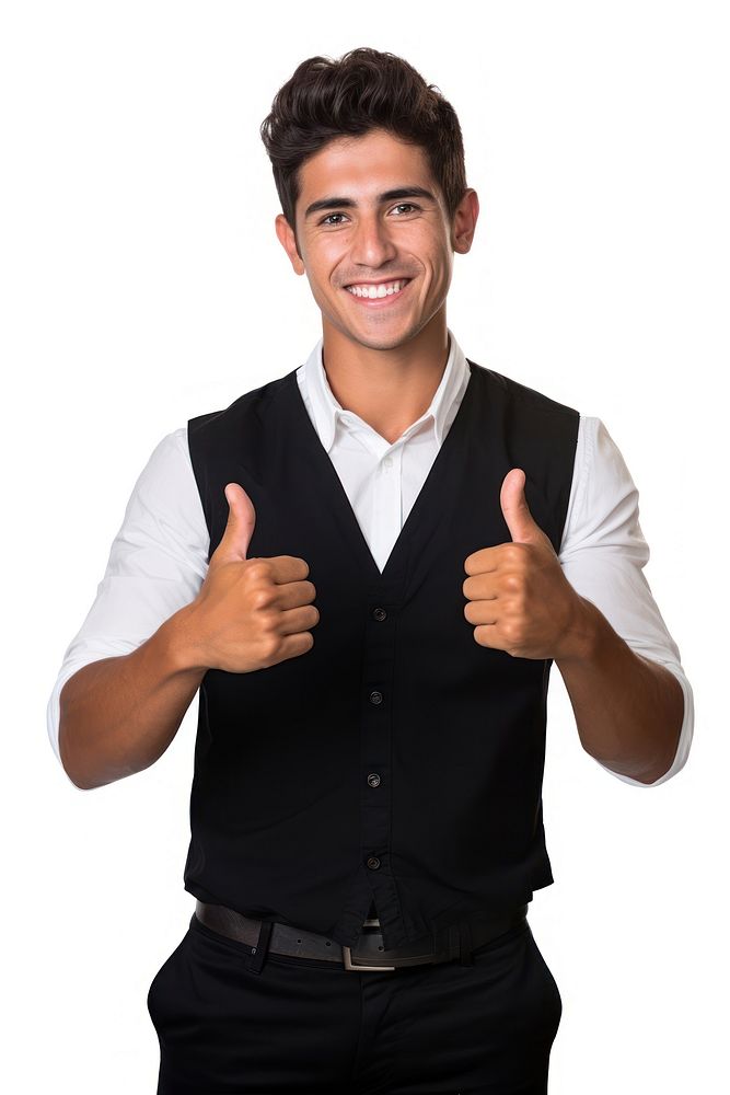 Mexican teacher showing thumb up clothing finger adult. AI generated Image by rawpixel.